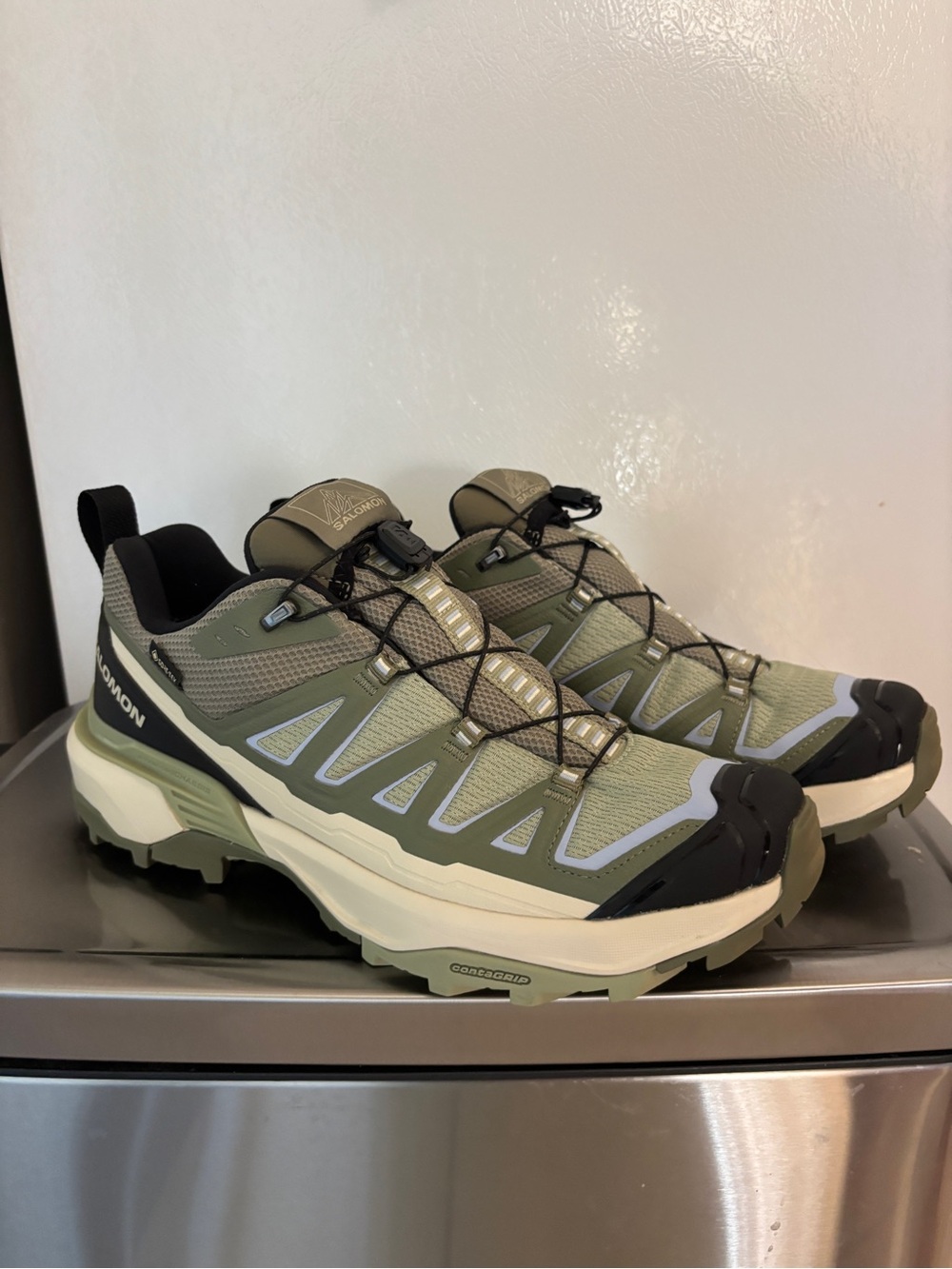 Salomon Women's X Ultra 360 Edge Hiking Shoes — Deep Lichen Green